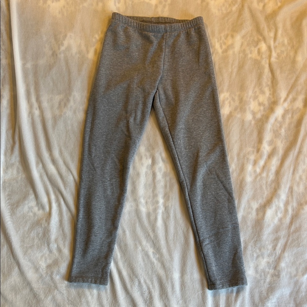 Cat & Jack Girl’s Gray Fleece-lined Leggings